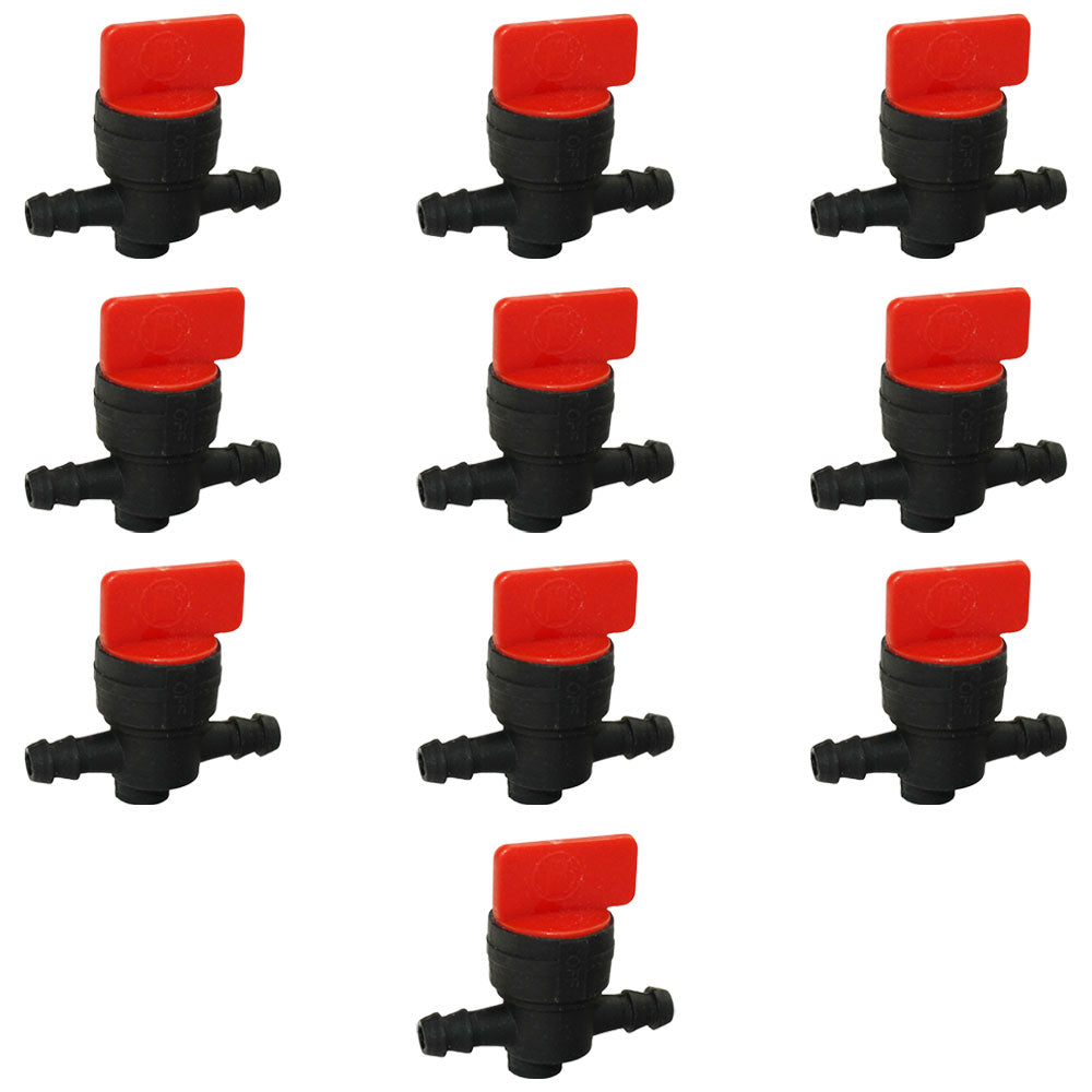 Qty 10: 1/4" In-Line Fuel Shut Off Valve
 Fits Snapper Replaces 2-4507