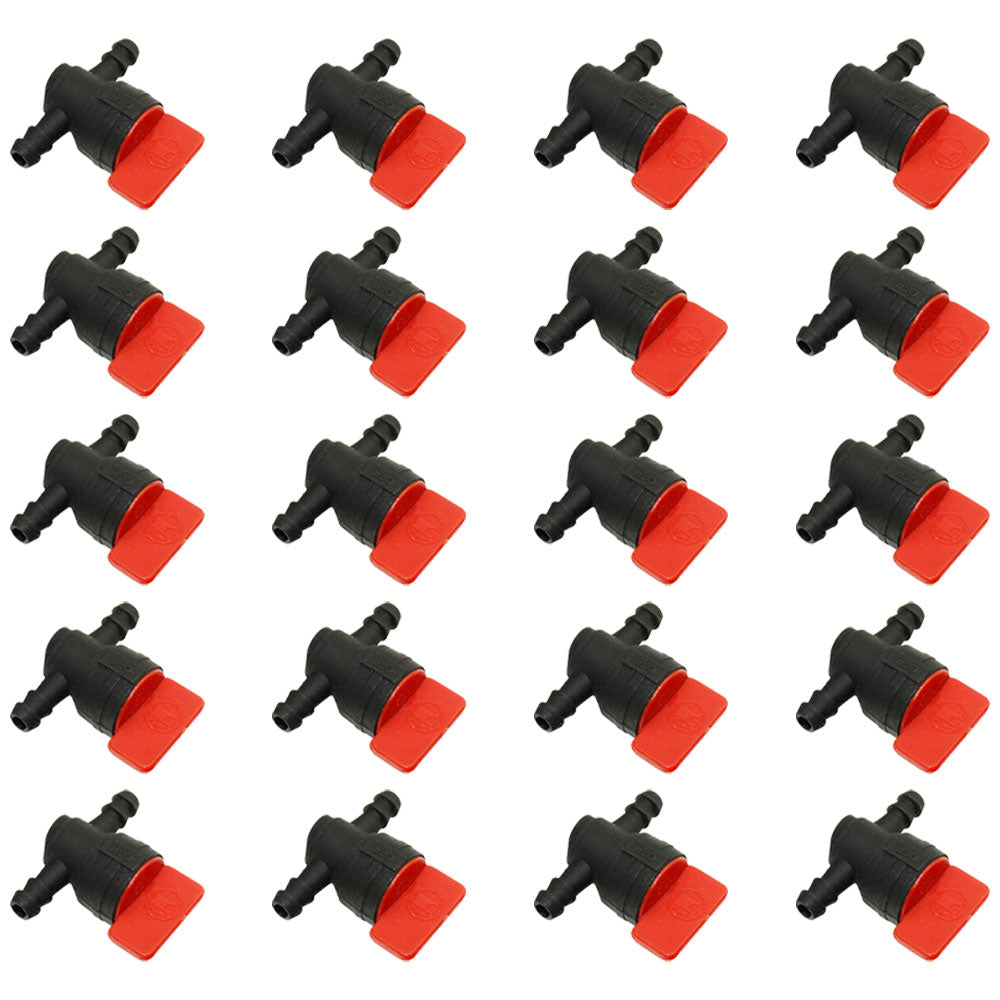 Qty 20: In-Line Fuel Shut Off Valve 1/4" 
 Fits Toro Replaces 1-603770