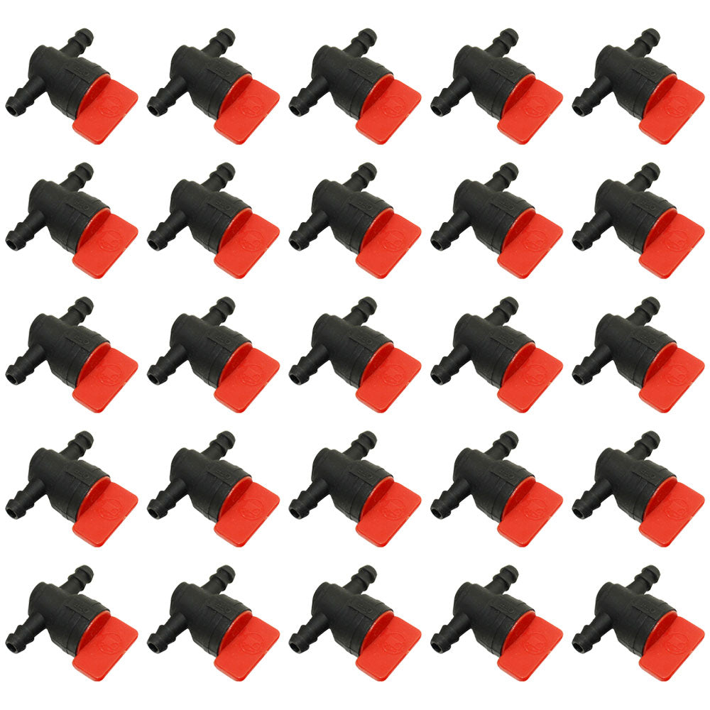 Qty 25: 1/4" In-Line Fuel Shut Off Valve Fits Snapper Replaces 2-4507