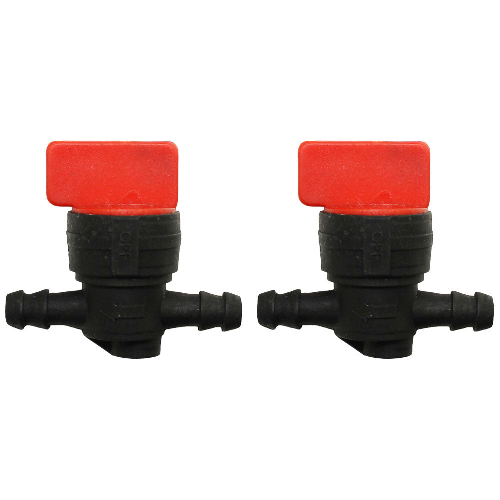 Qty:2  1/4" In-Line Fuel Shut Off Valve
 Fits Briggs & Stratton Replaces 491860