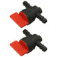 Qty: 2 In-Line Fuel Shut Off Valve 1/4" 
 Fits Exmark Replaces 1-603770