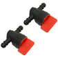 2 Inline Fuel Shutoff Valves Fits Toro 494768 697947 698183 AM107340 AM36141