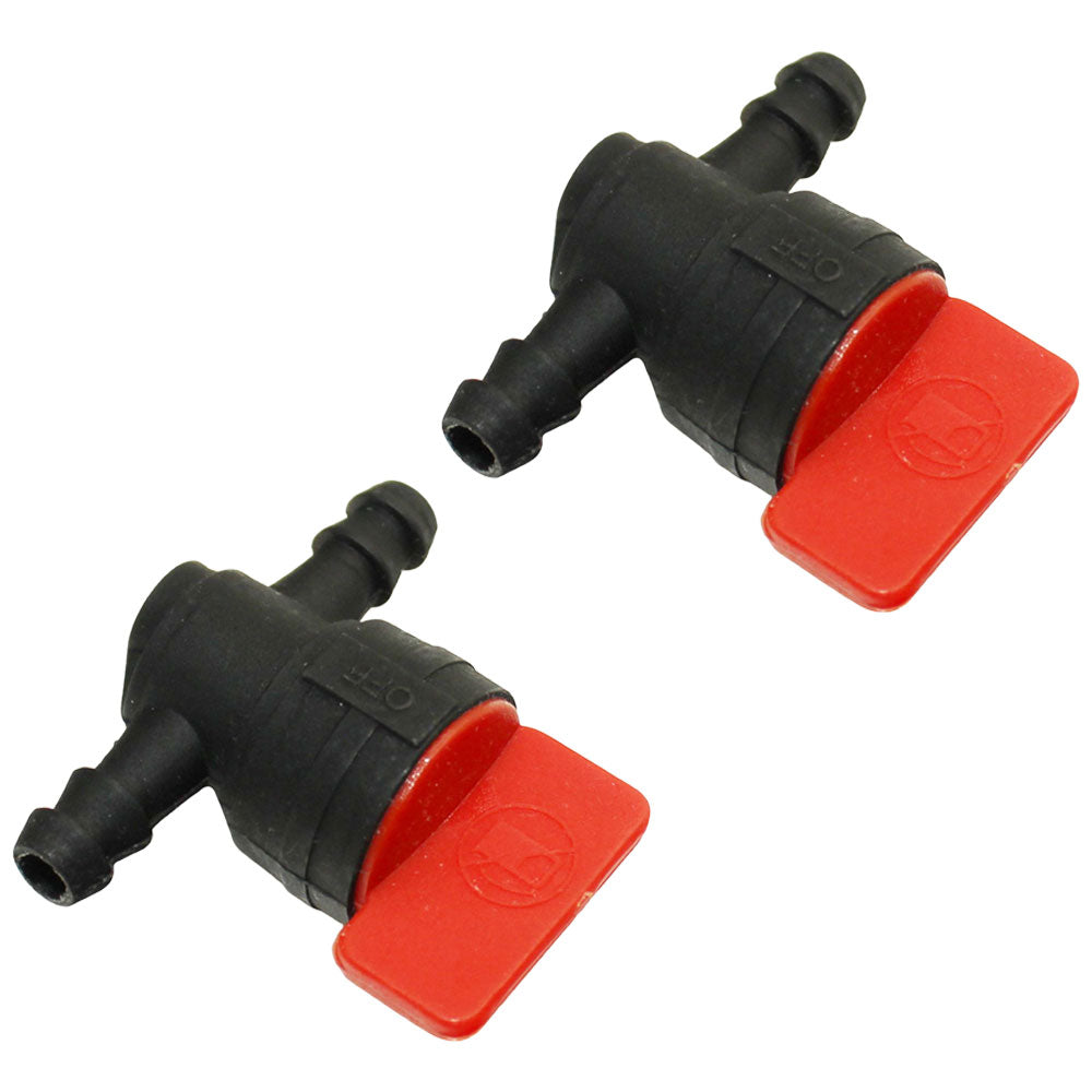 Qty: 2 In-Line Fuel Shut Off Valve 1/4" 
 Fits Toro Replaces 1-603770