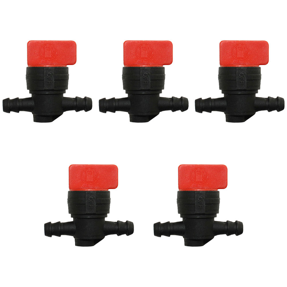 Qty: 5 In-Line Fuel Shut Off Valve 1/4" 
 Fits Exmark Replaces 1-603770