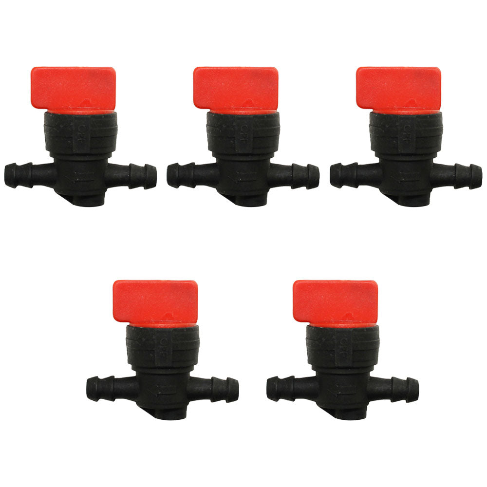 Qty: 5 In-Line Fuel Shut Off Valve 1/4" 
 Fits Snapper Replaces 2-4507