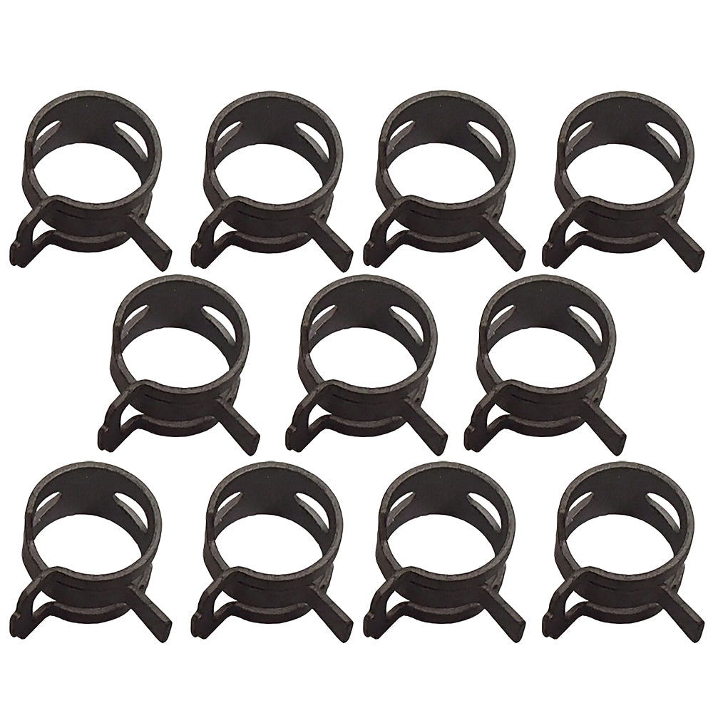 5904 Fuel Line Clamps Fits 3/8" OD Hose 10 Pack