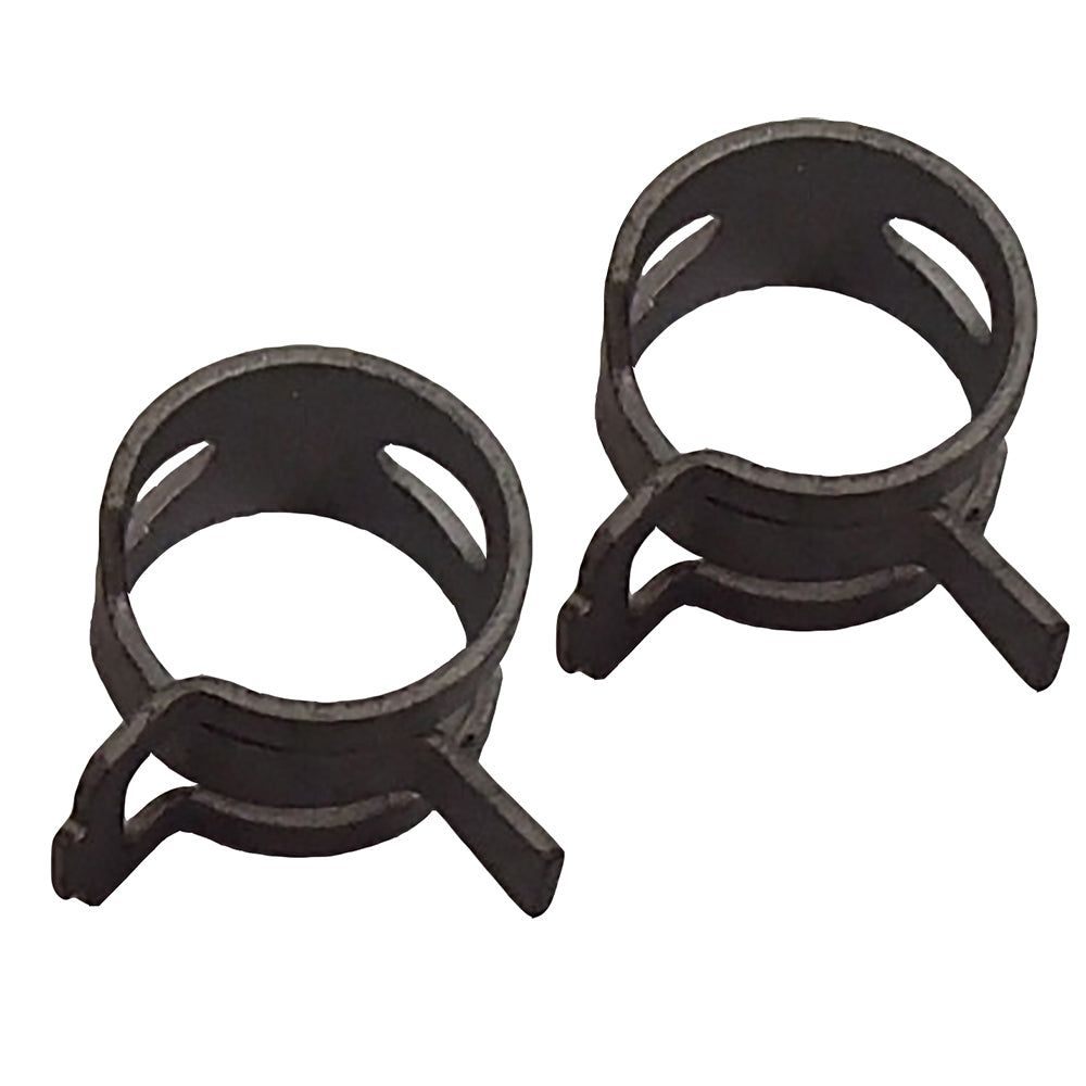 (2) Gas Fuel Petrol Hose Clamp for 1/4" Line