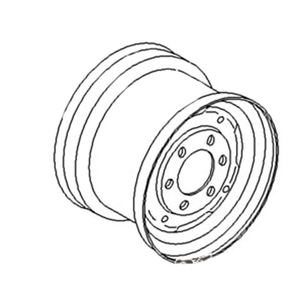 WN-FW08166-PEX Rim, 8" x 16", Front Fits White 2-70 2-75 2-78 2-80 2-85 2-88