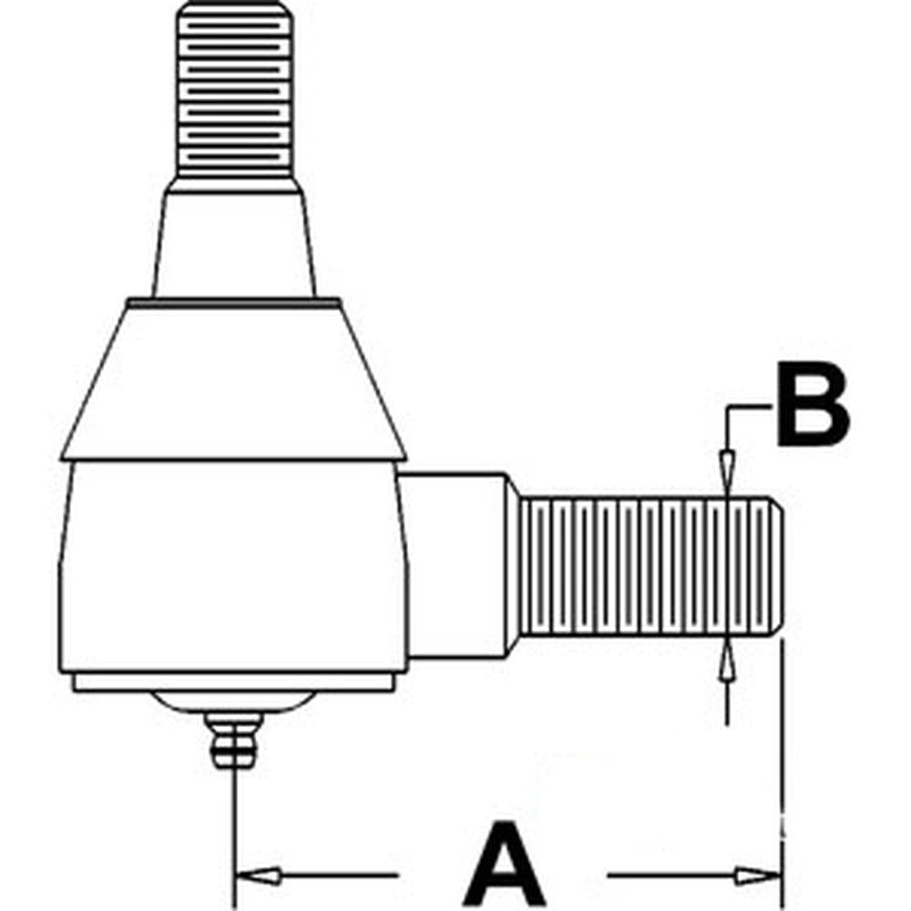 WN-G102130-PEX Power Steering, Cylinder, End Fits International/CaseIH 1090 1170