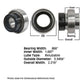 831877M1 Re-Lubri Fits CATeable Spherical Ball Bearing With Collar