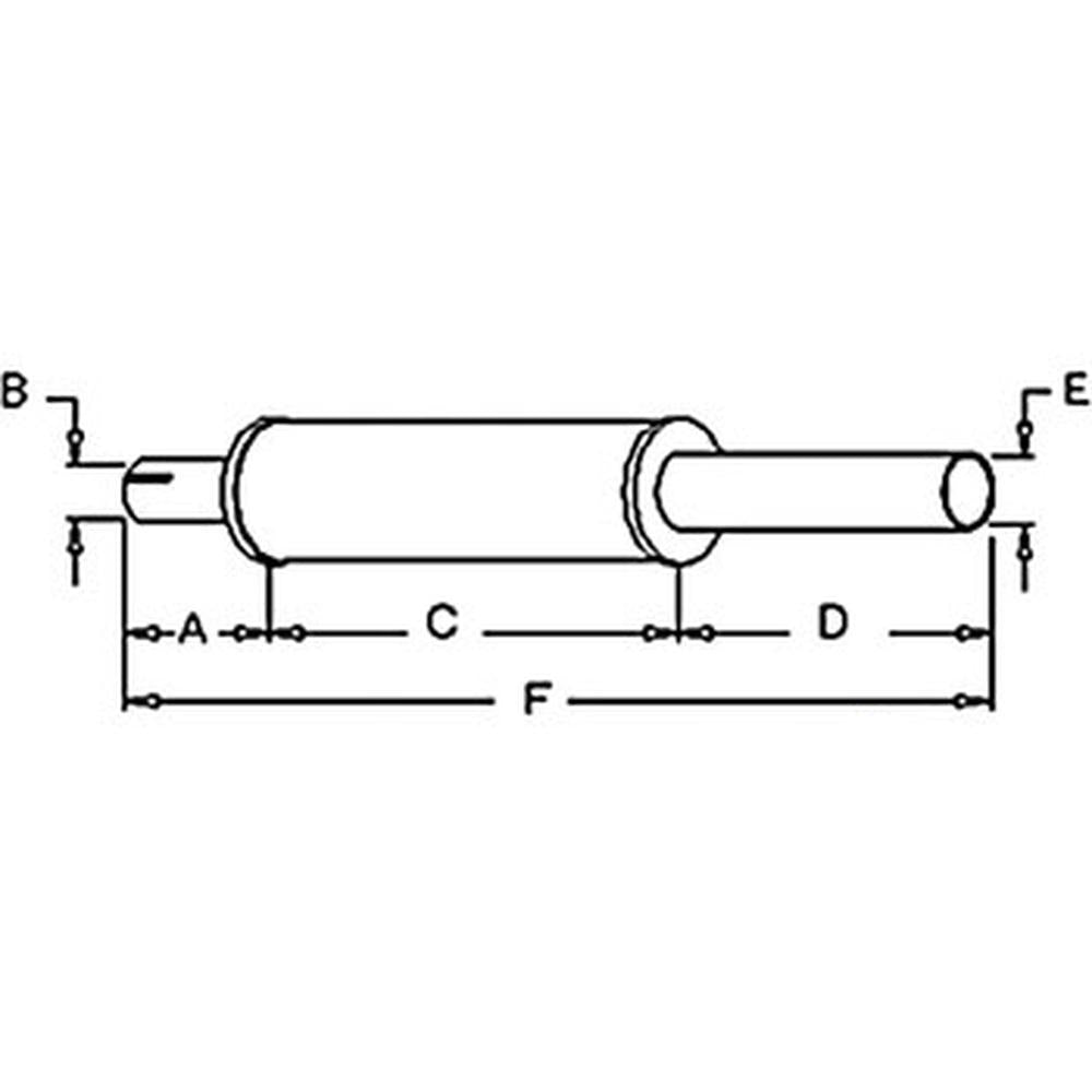 R1056 Muffler Fits Case