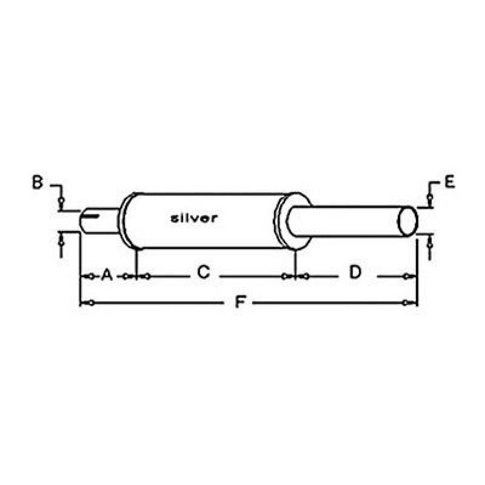 Muffler Fits John Deere Replaces 1717-1058