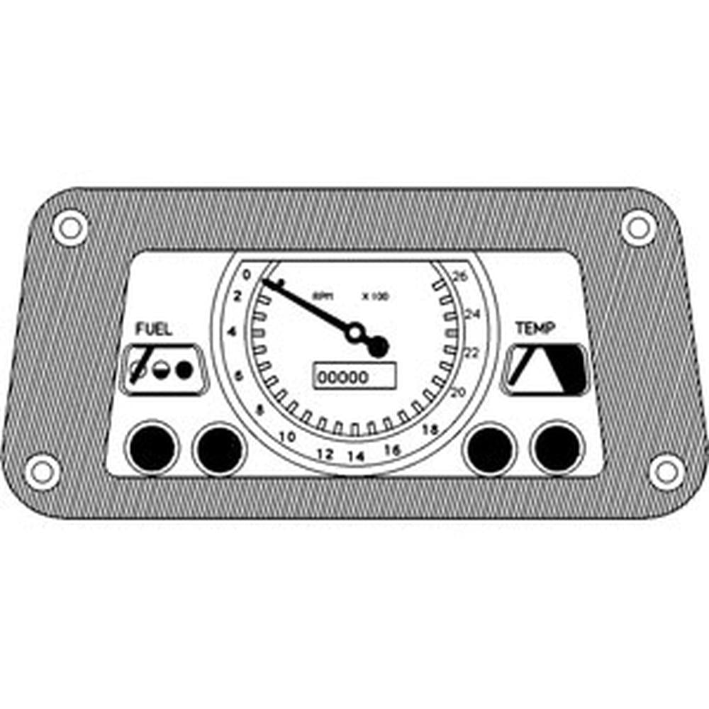 Gauge Cluster Assem w/ Hour Gauge Below Needle Fits 231 233 2600 333 335 340 360