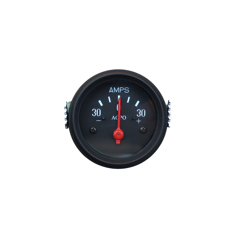 Ammeter 0 +/-50Amps Chrome Ring/Black Face and Illuminated Fits Allis