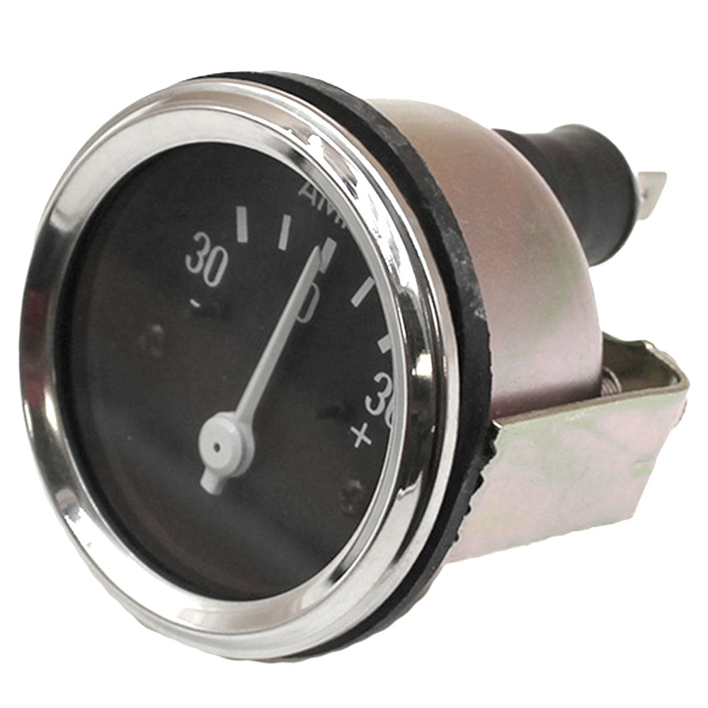30 Amp Meter Ammeter Tractor Auto Equipment - Chrome Non Lighted