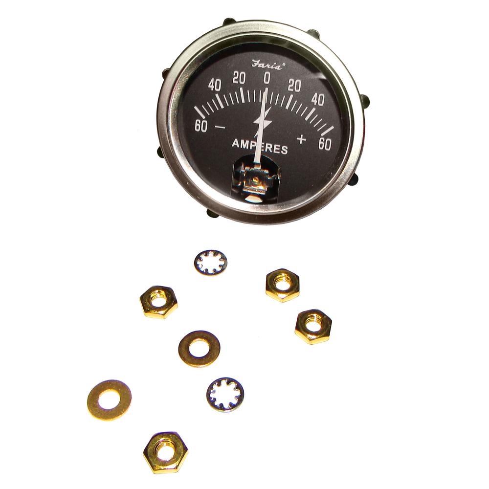 Ammeter (Amp) Gauge 60-0-60 Fits Ford/New Holland Replaces GAH30-0095