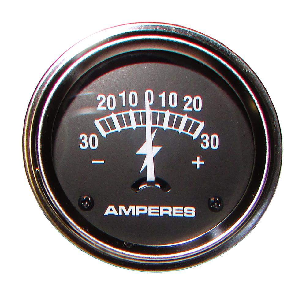 Universal 30 AMP Ammeter Gauge for Various Tractors & Equipment (Fits 2" Hole)
