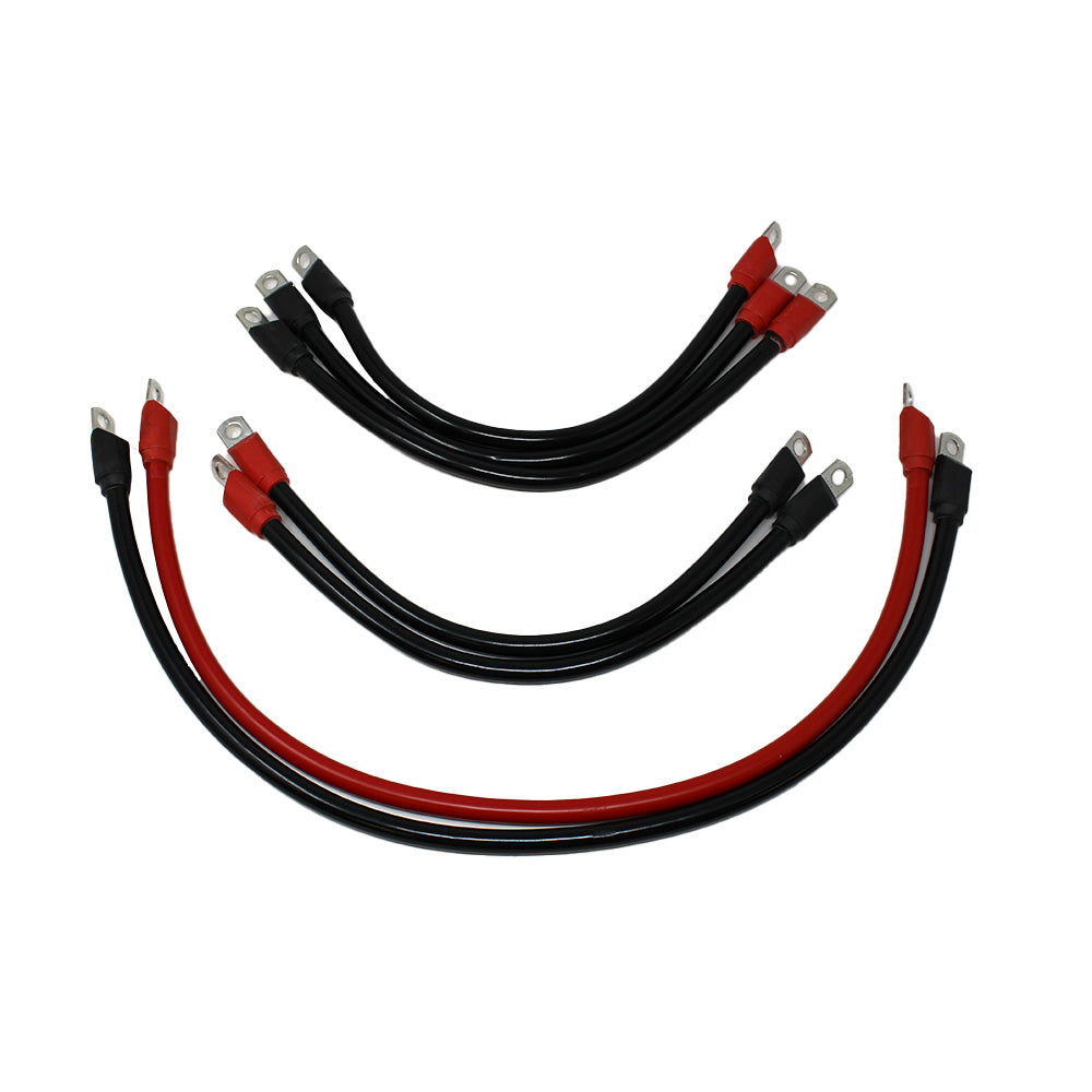Heavy Duty Battery Cable Set for Club Car DS Golf (48 Volt) 7 Piece Set 4 Gauge
