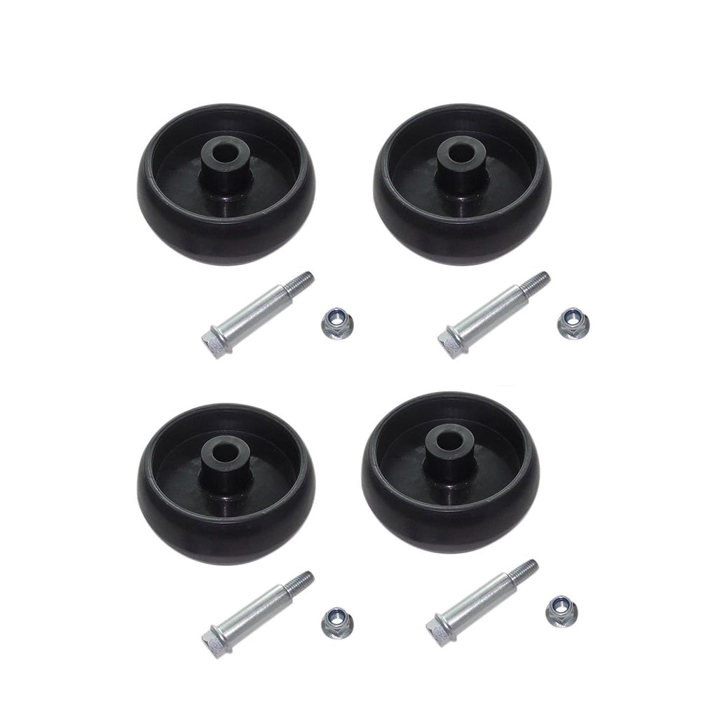 (4) Deck Wheel Kit Fits John Deere S100-S240 Z225 Z245 Z425 Series Mowers