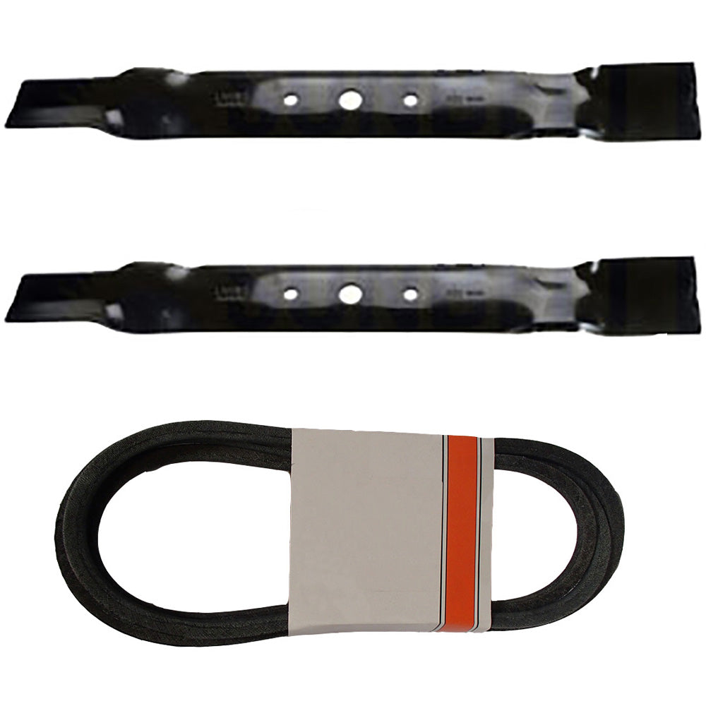 Mower Blades & Belt Set Fits John Deere Replaces GX20072