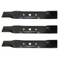 Three New High Lift Blades Fits John Deere 48" L120 L130 Series 50-2141 GY20568