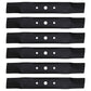 6 MOWER BLADES Fits John Deere MODEL L120 L130 w/ 48 CUT GX20250 GY20568