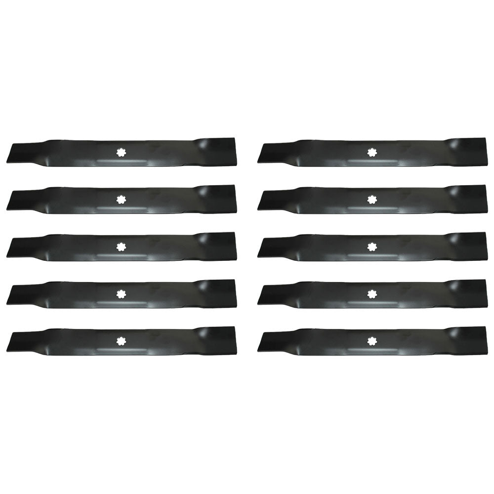 Qty. 10: Lawn Mower Blades Fits John Deere Replaces AM137327