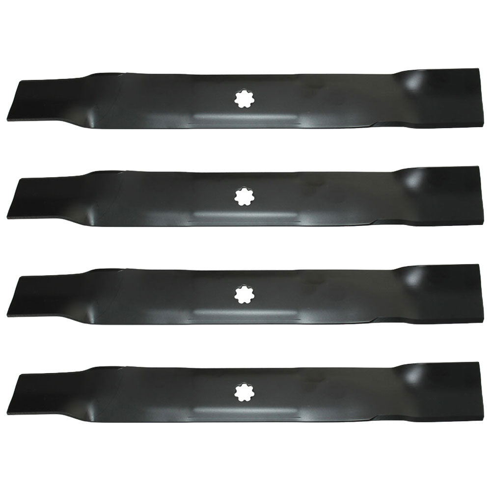 Qty. 4: Lawn Mower Blades Fits John Deere Replaces AM137327