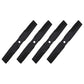 Qty 4: Bagging Lawn Mower Blades
 Fits John Deere Replaces GX25668
