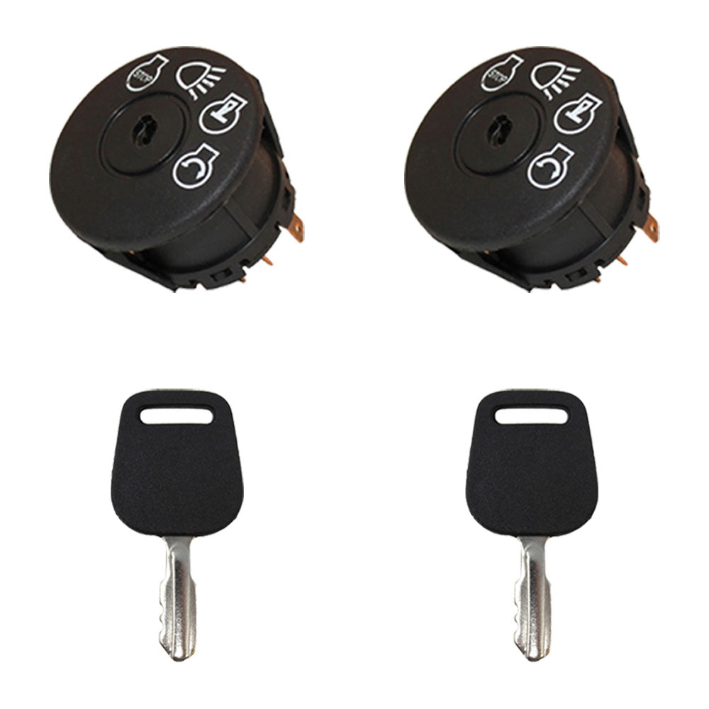 2pk Ignition Starter Switch & Key Fits Craftsman Fits Poulan Lawn Mowers