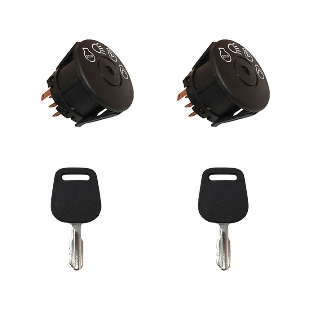 2pk Ignition Starter Switch & Key Fits Craftsman Fits Poulan Lawn Mowers