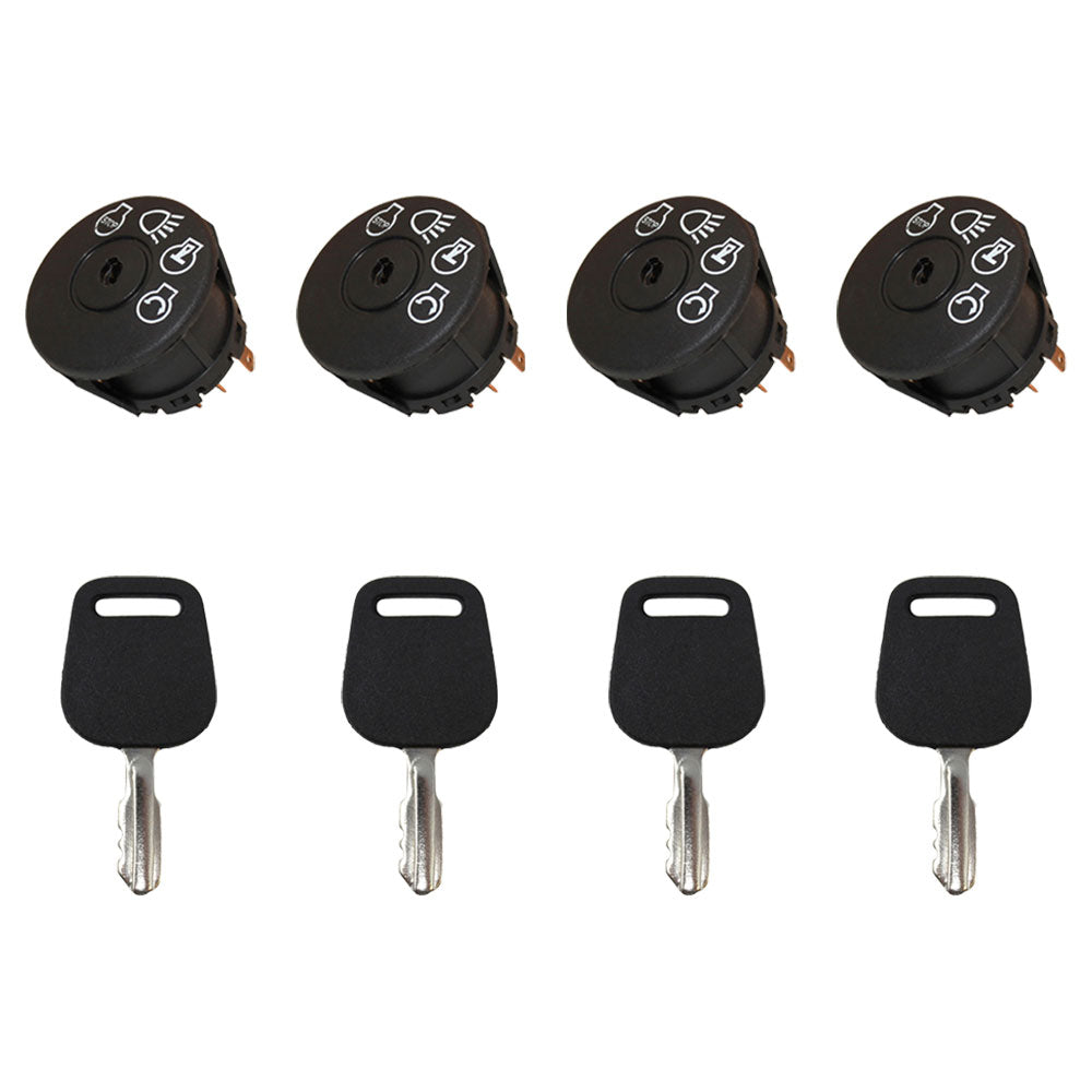 Qty 4: Ignition Switches with Keys Fits Husqvarna Replaces 118848