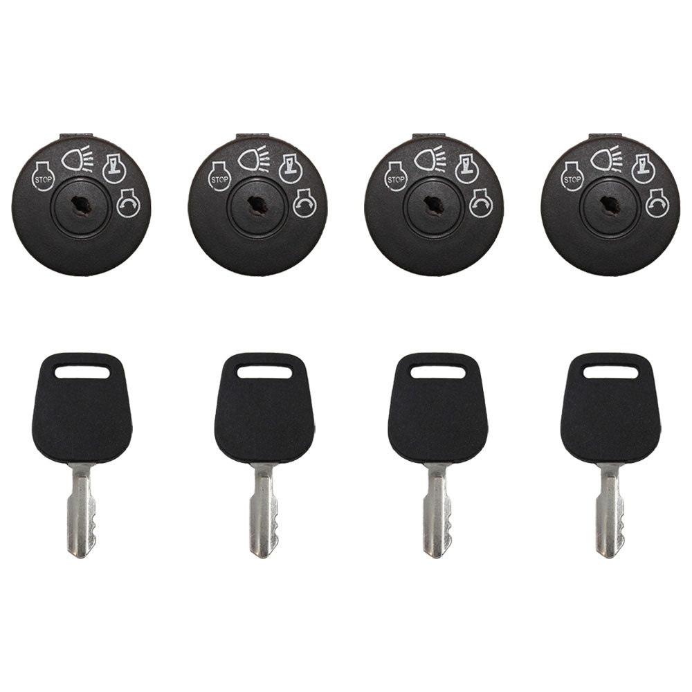 4Pk Ignition Starter Switch & Key Fits Sears Fits AYP Fits Craftsman Fits Poulan