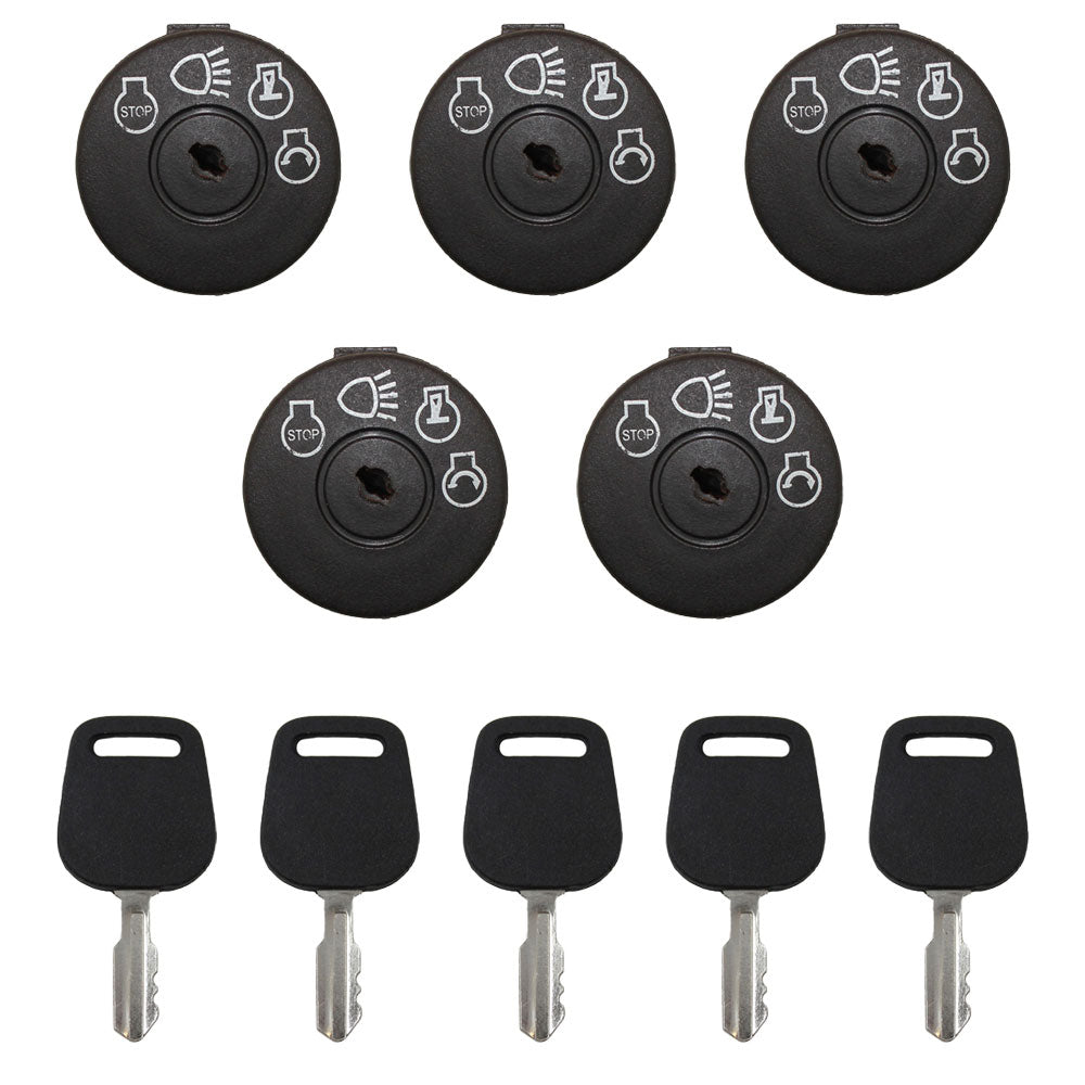 Qty 5: Ignition Switches with Keys Fits Cub Cadet Replaces 138958