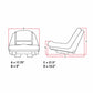 Fits John Deere AUC11476 High Back Yellow Seat 135 145 L 100 120 130 LA 110 120
