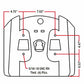 GY20496 Seat Fits John Deere L110 L118 L120 L130 135 145 G110 L100 L105 L107