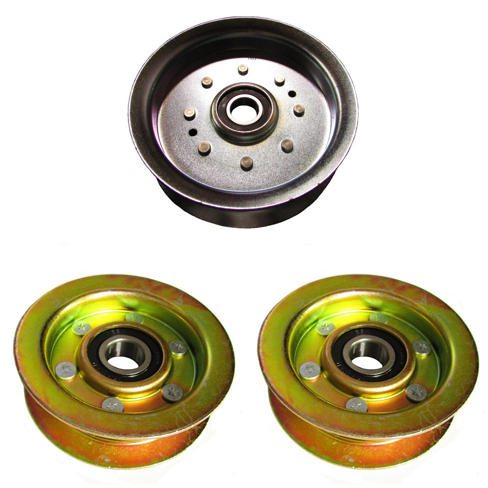 3 Piece Idler Pulley Set Fits John Deere 155C X140 X165 L120 L130 GY20110 GY2208