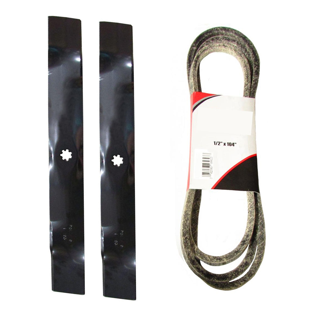 20850 GX22151 Blades & GX20072 Belt For 42" Fits John Deere D100 D105 D110 D120