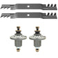 42" Spindle & Mulching Blades Fits John Deere LA100 LA110 LA120 102 105 115 125