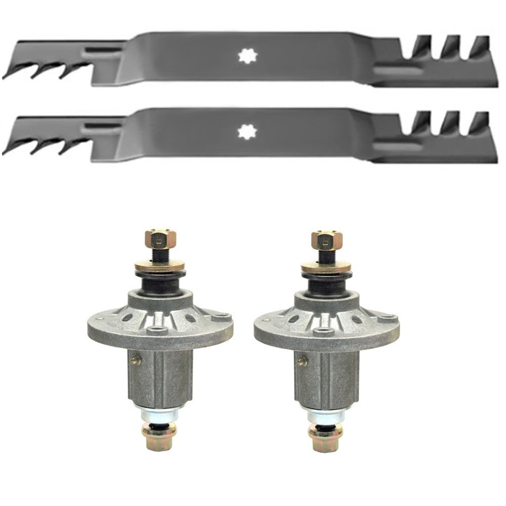 42" Spindle & Mulching Blades Fits John Deere LA100 LA110 LA120 102 105 115 125