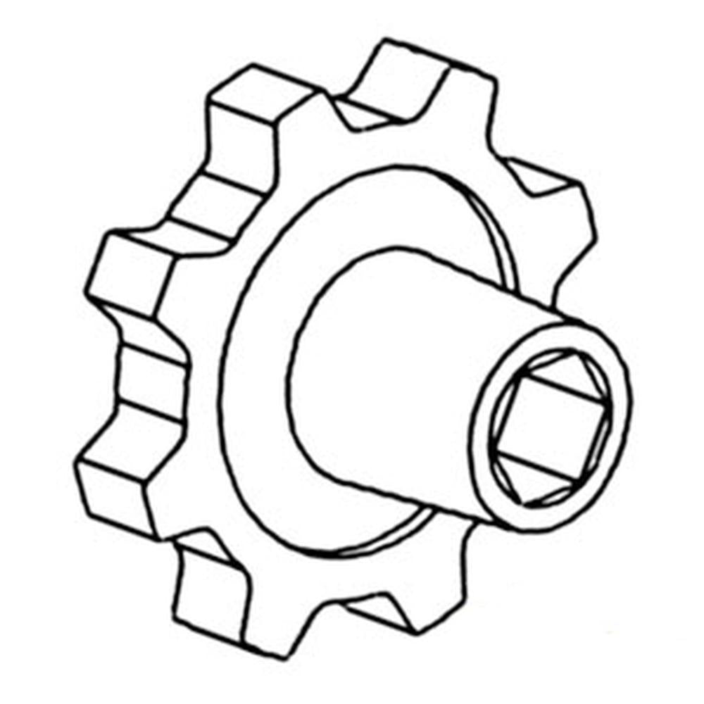 WN-H134603-PEX Sprocket, Return/Tailings, Upper OR Lower Fits John Deere CTS