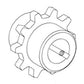 WN-H159616-PEX Feeder House, Feeder Chain, Sprocket Fits John Deere 9560STS