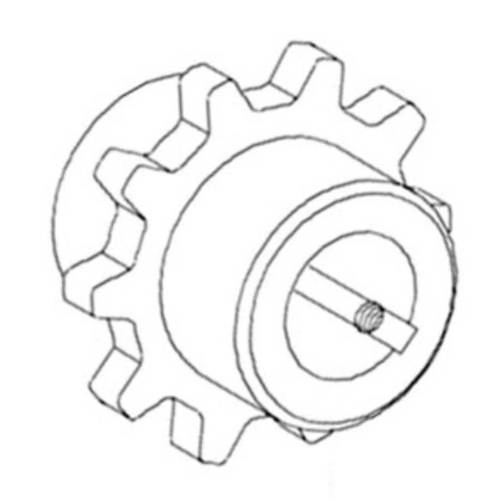 WN-H159616-PEX Feeder House, Feeder Chain, Sprocket Fits John Deere 9560STS