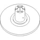 A-H201579 Feeder House Inner Half Sheave - Fits John Deere Combines