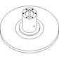 WN-H201579-PEX Feeder House, Sheave, Half, Inner Fits John Deere 9450 9550 9560