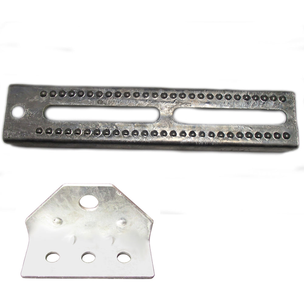 Single 12" Bunk Bolster w/ Top Angle Swivel Bracket for Trailers
