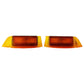 Amber & Red LED Cab Warning Light Kit Fits Case IH Tractors- (Pkg. of 2)