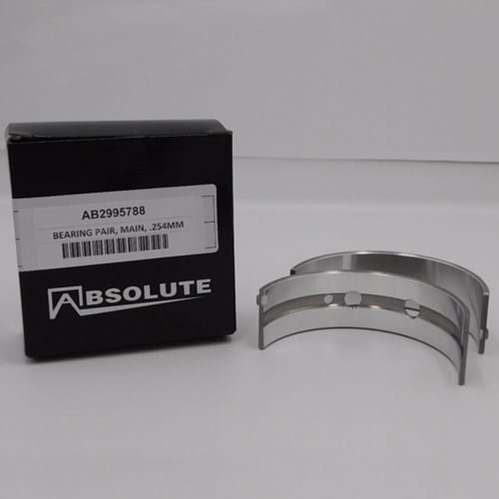 HCAB2995788 Main Bearing Pair, .254mm (.010") Oversize Fits New Holland