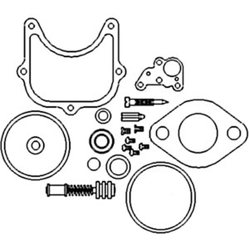 HCK01 CARBURETOR KIT Fits Ford Tractor 2000 3000 4000 (for Holley# R3657, R3656)