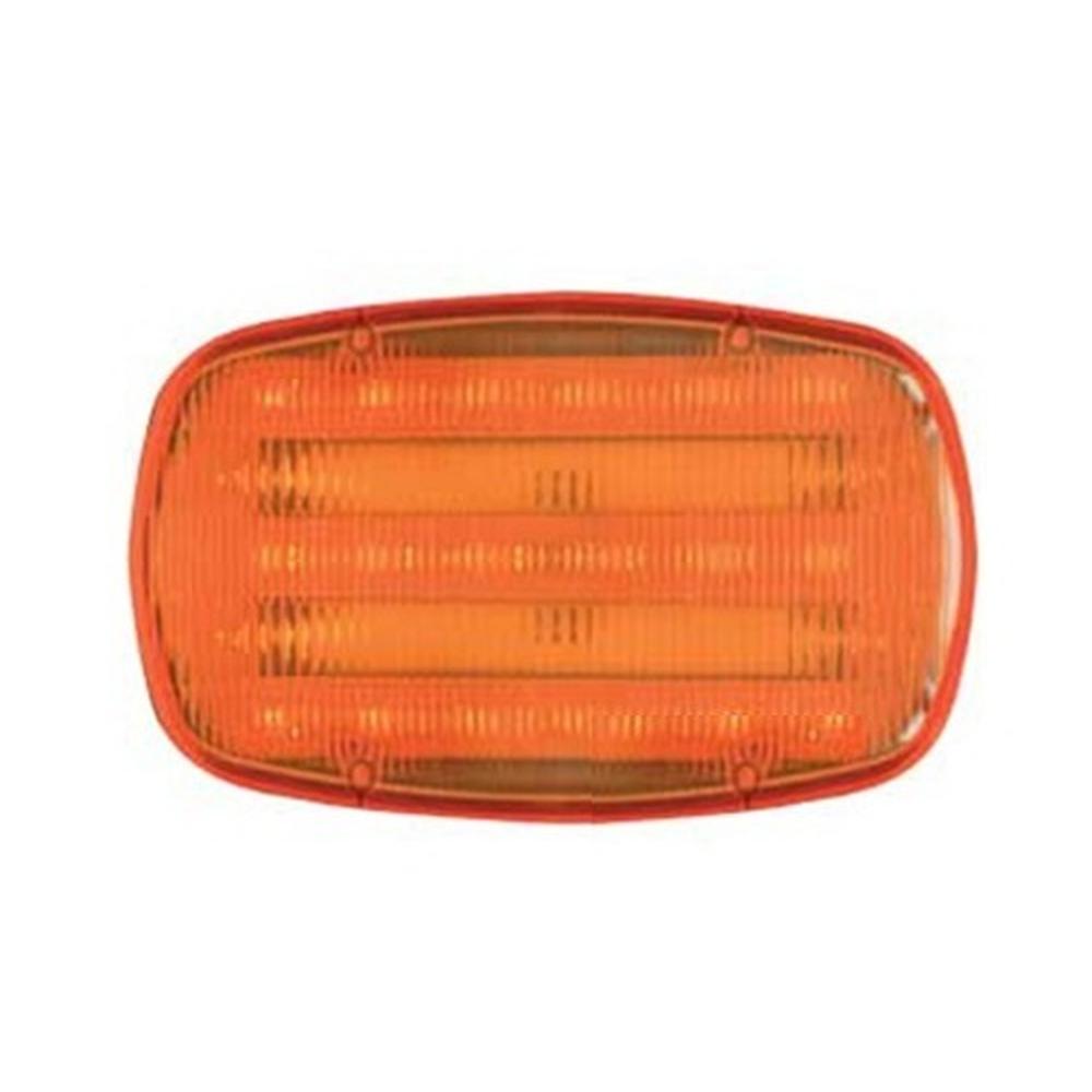 HF18A 6"x4" LED Amber Saftey Magnetic Flasher 2 Function Light